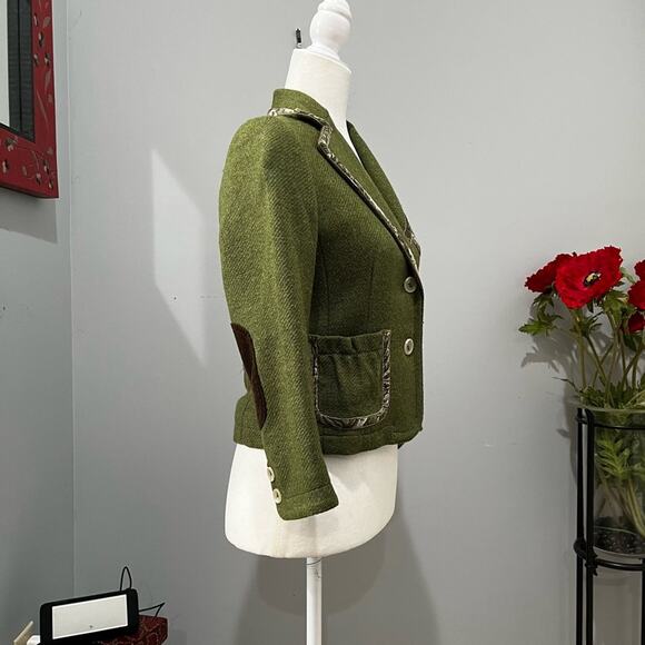 NEW Banana Republic Wool Tweed Classic Academia Patch Library City Blazer Jacket - Picture 5 of 16